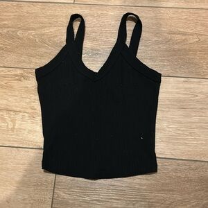 Black v neck tank top Size XS